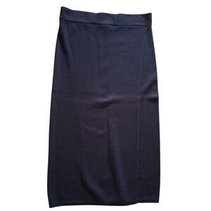 Banana Republic Black Knit Sweater Wrap Skirt Medium NWT